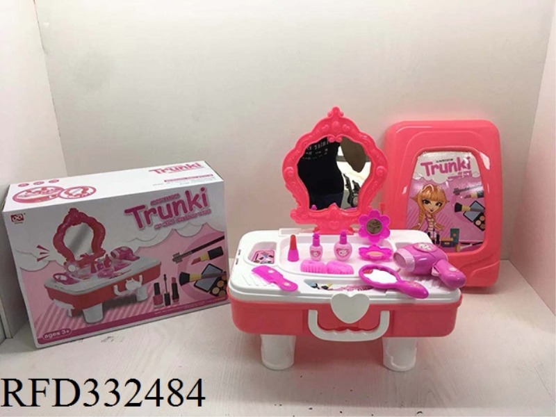 TROLLEY CASE JEWELRY TABLE