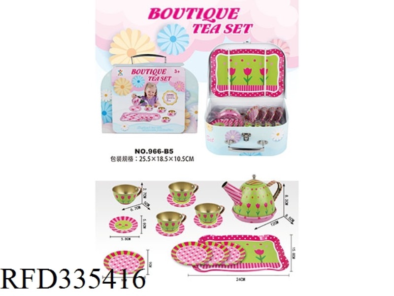 PLAY HOUSE ROSE TEA SET GIFT BOX