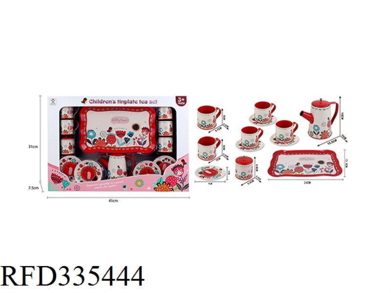 TINPLATE RED FLOWER