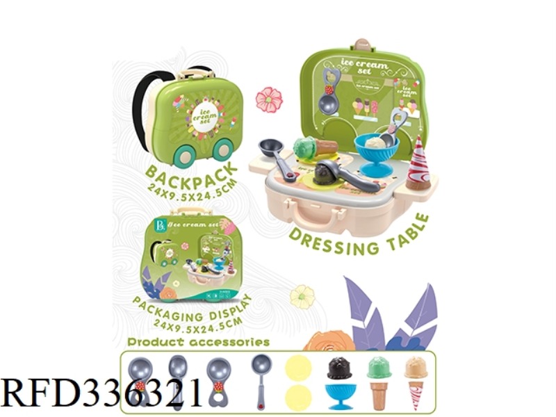 NORDIC COLOR ICE CREAM BACKPACK + ICE CREAM TABLE
