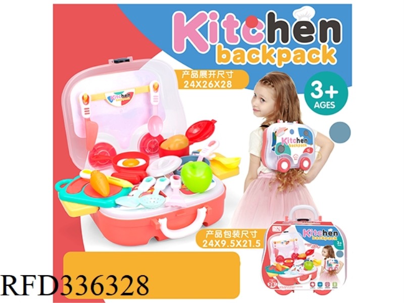 KITCHEN TABLEWARE BACKPACK + DINING TABLE