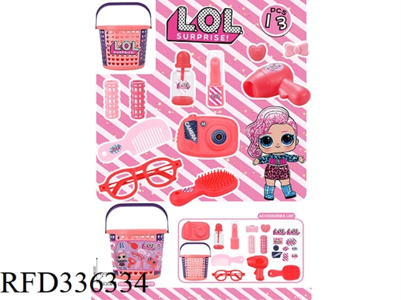 SURPRISE DOLL MAKEUP SHOPPING BASKET