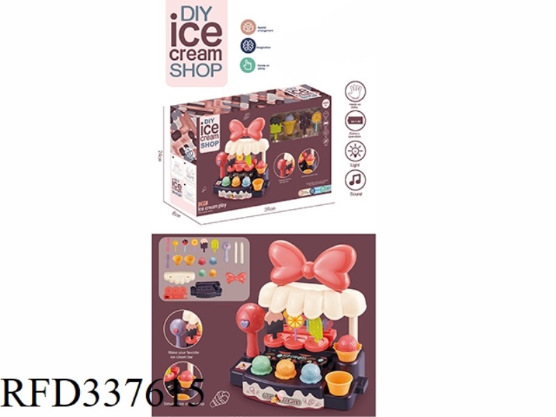 PRETEND TO BE AN ICE CREAM SHOP (ICE CREAM)
(LIGHT AND MUSIC) (PURPLE)