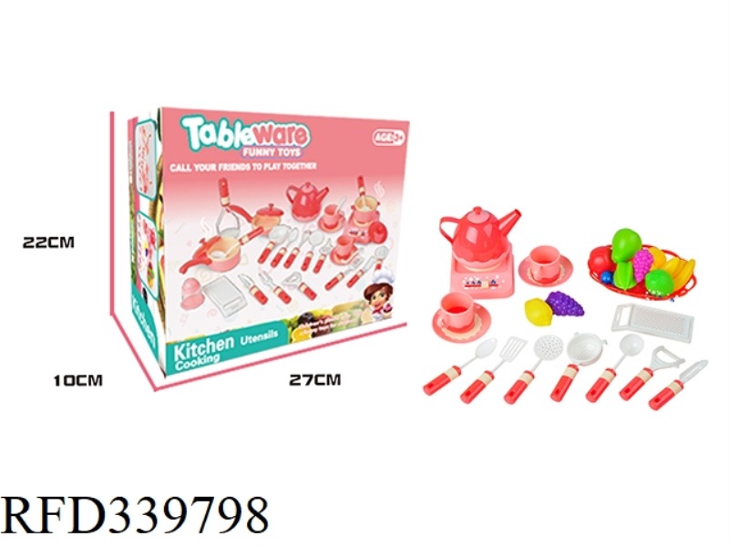 28-PIECE FRUIT TABLEWARE SET