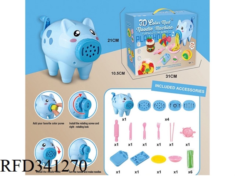 PIG NOODLE MACHINE COLOR MUD
