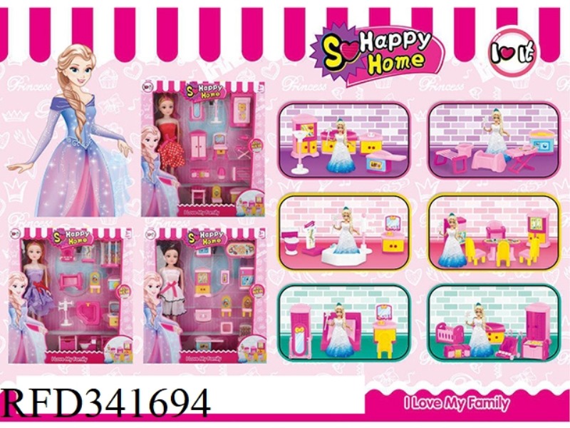 HOME FURNISHING + BARBIE (3 ASSORTED)
