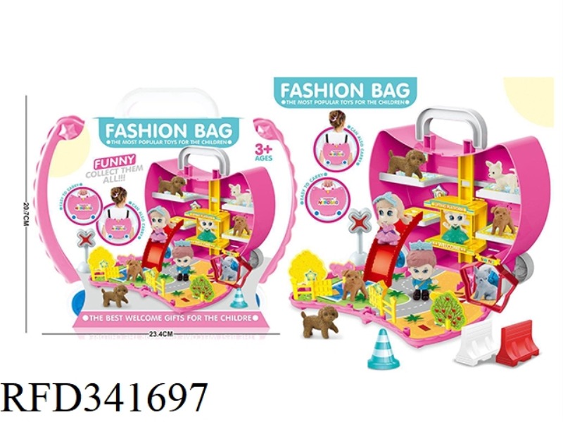 HANDBAG + 4 PAPARAZZI + 2 DOLLS