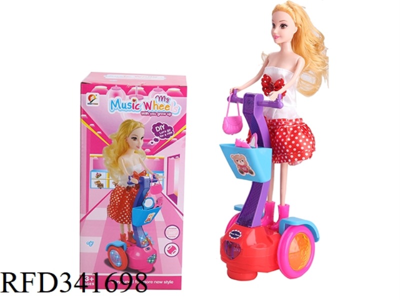 ELECTRIC UNIVERSAL BARBIE BALANCE SCOOTER (LIGHT AND MUSIC)