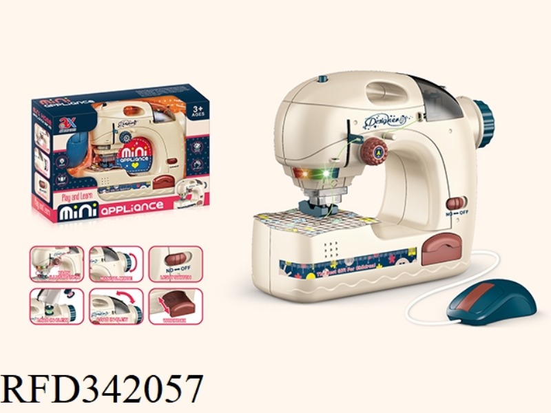 SEWING MACHINE IN ELECTRIC LIGHT