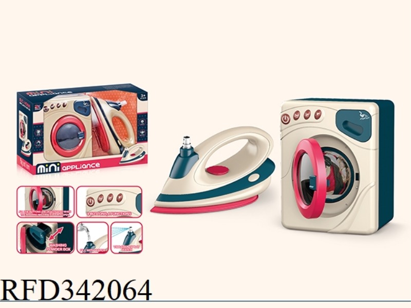 ELECTRIC WASHING MACHINE + IRON COMBINATION