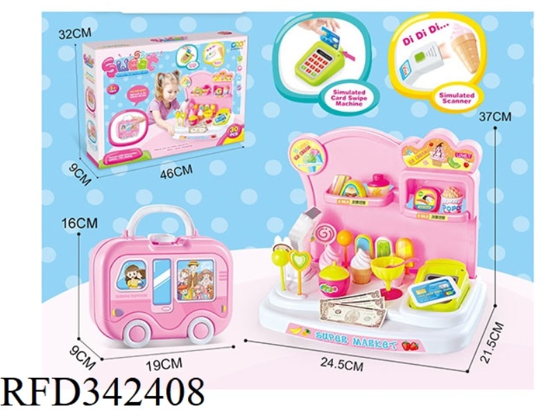 CASHIER WITH LIGHT AND MUSIC + STORAGE BOX