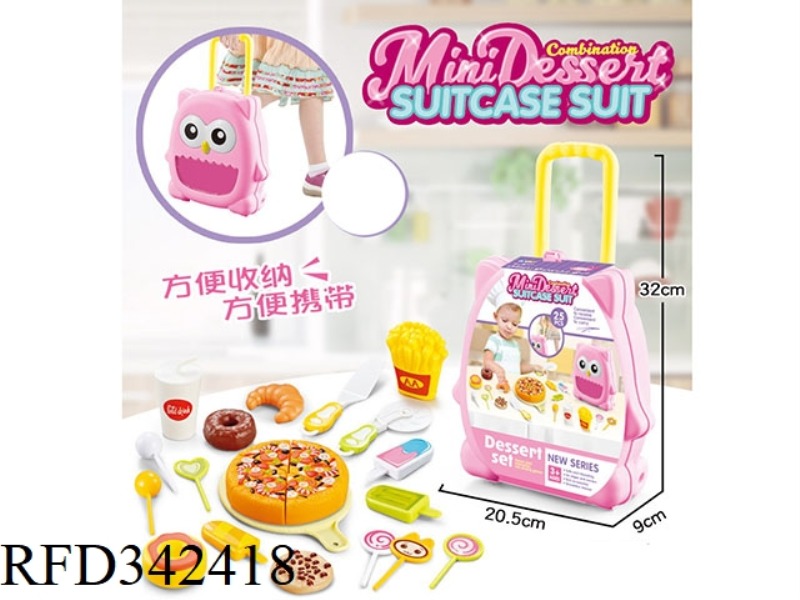 STORAGE BOX WITH PIZZA DESSERT