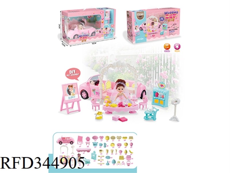 4-INCH BARBIE + WEDDING CAR
(LIGHT + MUSIC)
