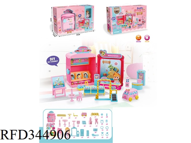 2 INCH AND A HALF BARBIE + SAFE
(LIGHT + MUSIC)