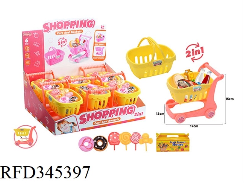 SHOPPING CART WITH DESSERT BLISTER COVER