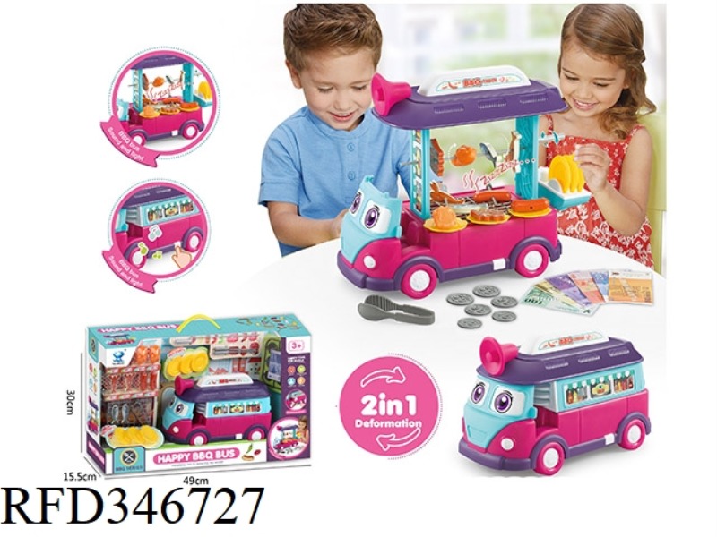 2 IN 1 SMART FUN DEFORMATION BBQ BUS