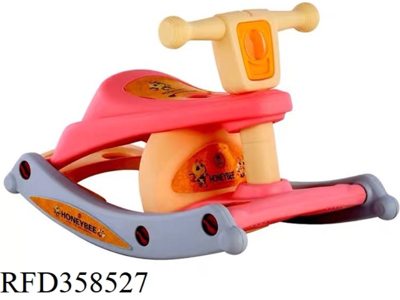 THREE-IN-ONE ROCKING HORSE + DINING CHAIR + SEAT