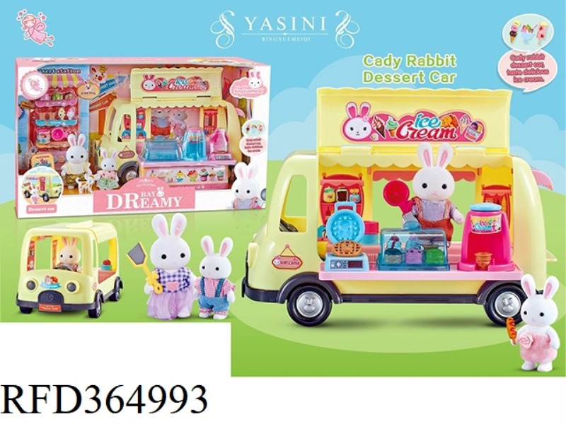 LITTLE WHITE RABBIT DESSERT CART
