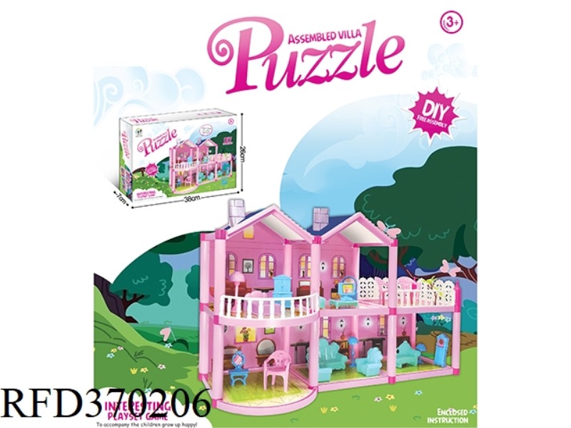 DIY PRINCESS HOUSE CASTLE VILLA PLAY HOUSE TOY