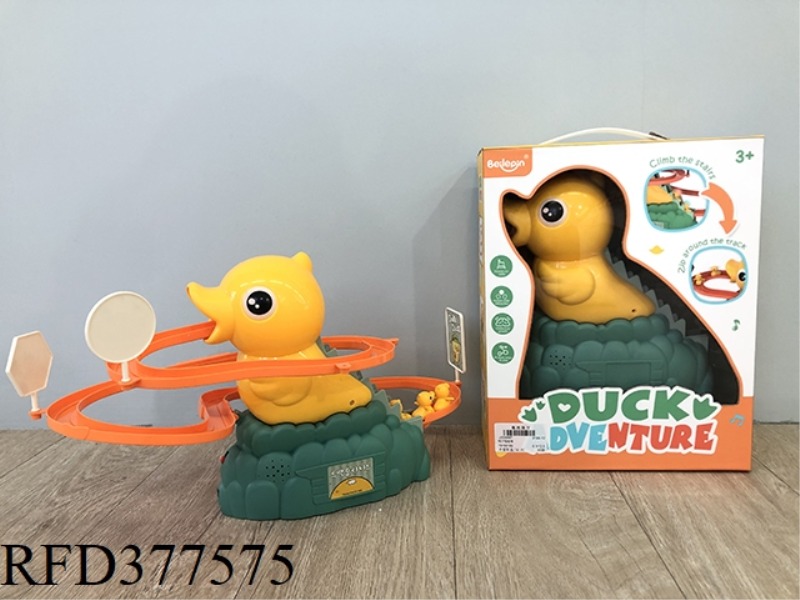 DUCK CLIMBING STAIRS