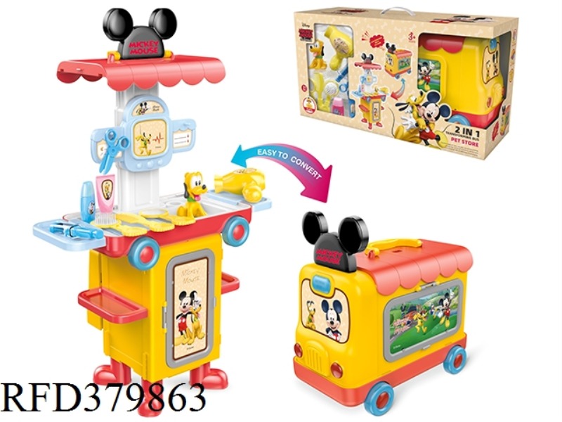 2-IN-1 MICKEY PET PLATFORM DEFORMATION BUS