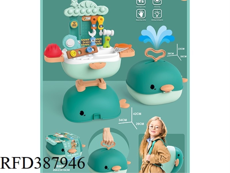 WHALE BACKPACK + SUITCASE + TOOL TABLE (TOOL SET)