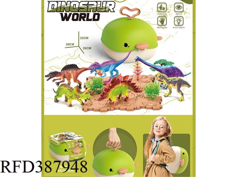 WHALE BACKPACK + SUITCASE + DINOSAUR SUIT
