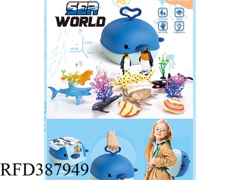 WHALE BACKPACK + SUITCASE + MARINE SUIT