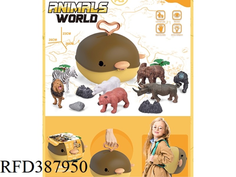 WHALE BACKPACK + SUITCASE + ANIMAL SUIT