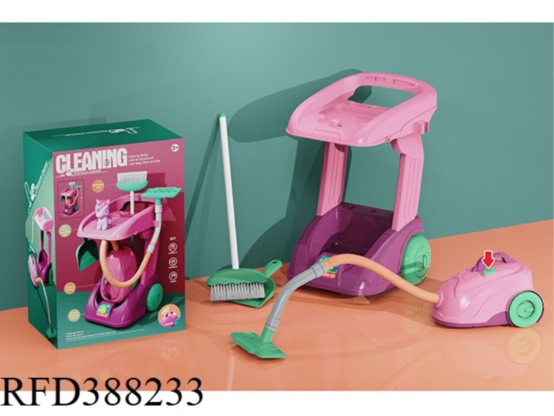 STRAPLESS UNICORN CLEANING CART SET