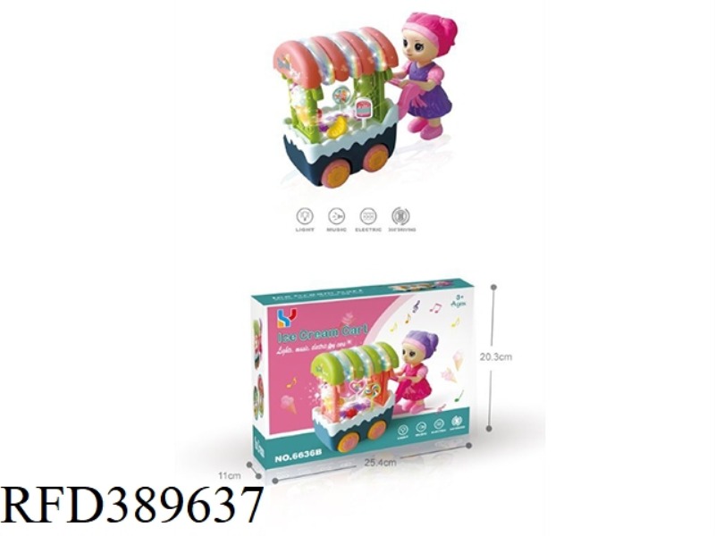DOLL ICE CREAM CART