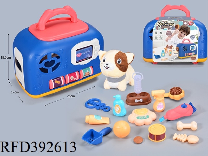 PET CAGE WITH LIGHT AND MUSIC IC FUNCTION-KITTEN CAT17PCS