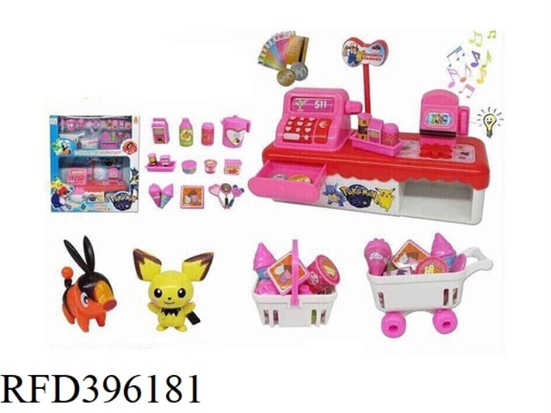 ICE CREAM SUPERMARKET STORE/CASH REGISTER WITH LIGHT AND SOUND