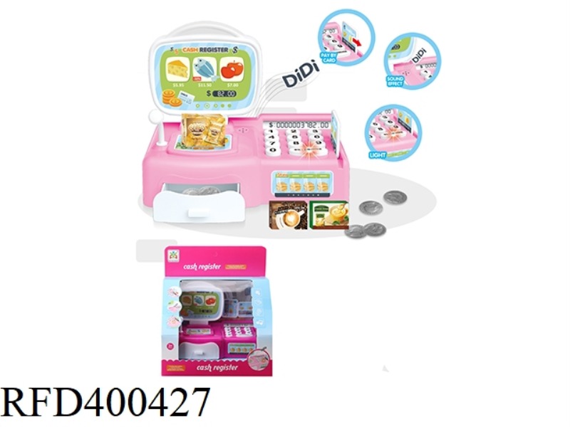 SOUND AND LIGHT CASH REGISTER 2 COLORS MIXED