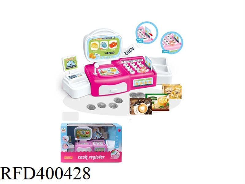 SOUND AND LIGHT CASH REGISTER 2 COLORS MIXED