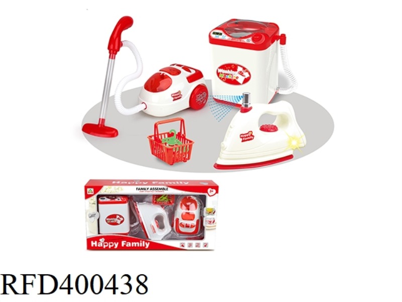 ELECTRIC VERTICAL WASHING MACHINE, IRON, VACUUM CLEANER COMBINATION