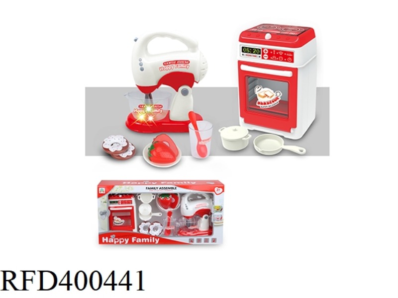 ELECTRIC OVEN, MIXER, CUTTING MUSIC SET