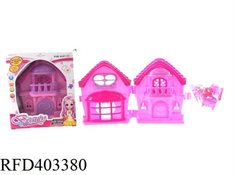 PLAY HOUSE FURNITURE VILLA CAN BE STORED