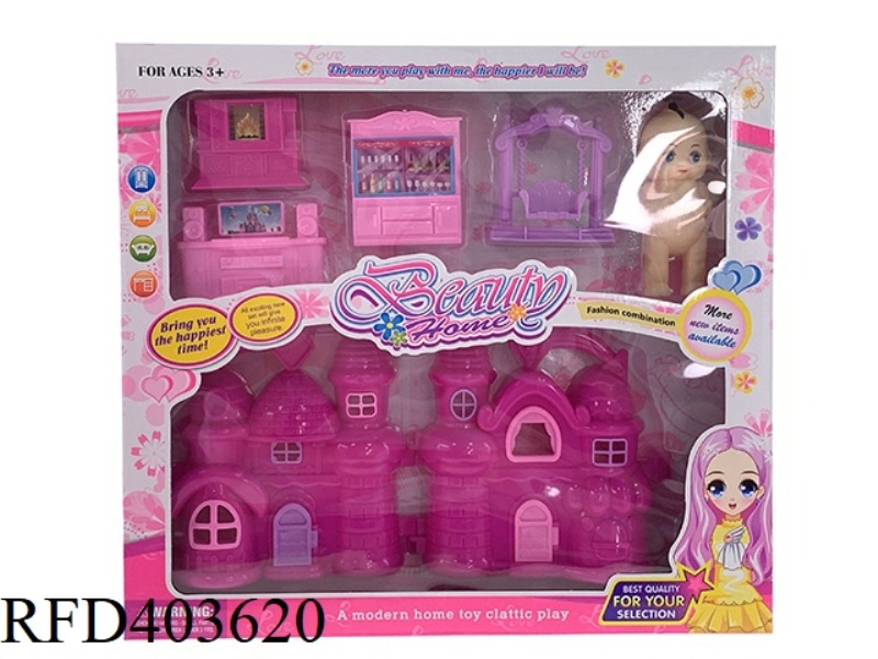 DIY BOY AND GIRL PLAY HOUSE VILLA FURNITURE