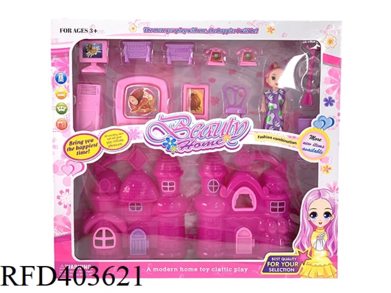DIY BOY AND GIRL PLAY HOUSE VILLA FURNITURE