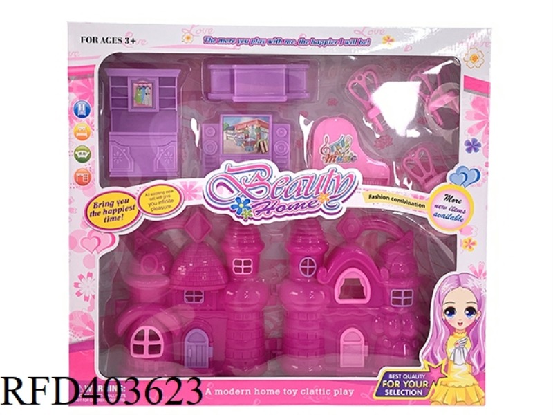 DIY BOY AND GIRL PLAY HOUSE VILLA FURNITURE