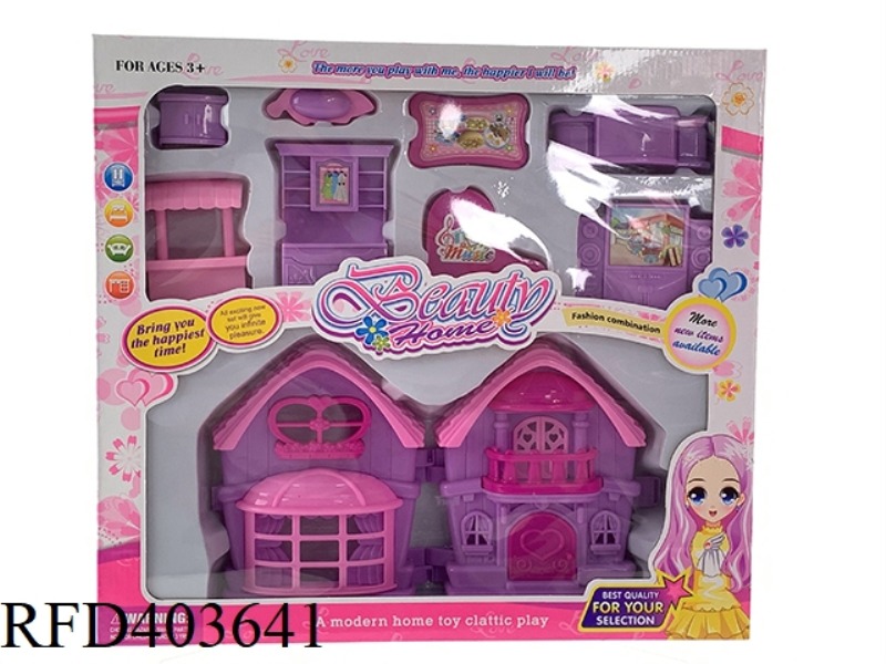 DIY BOY AND GIRL PLAY HOUSE VILLA FURNITURE