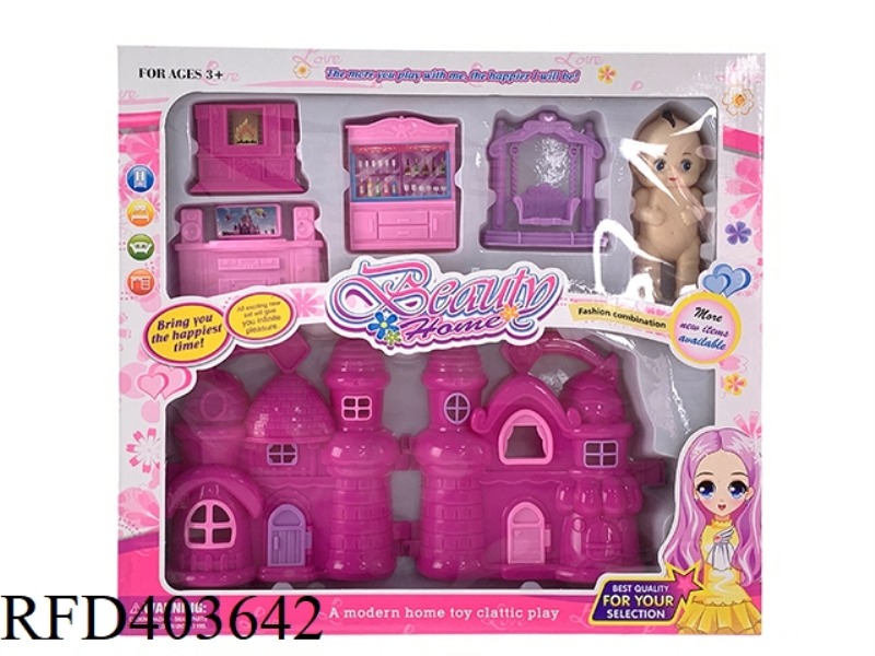 DIY BOY AND GIRL PLAY HOUSE VILLA FURNITURE