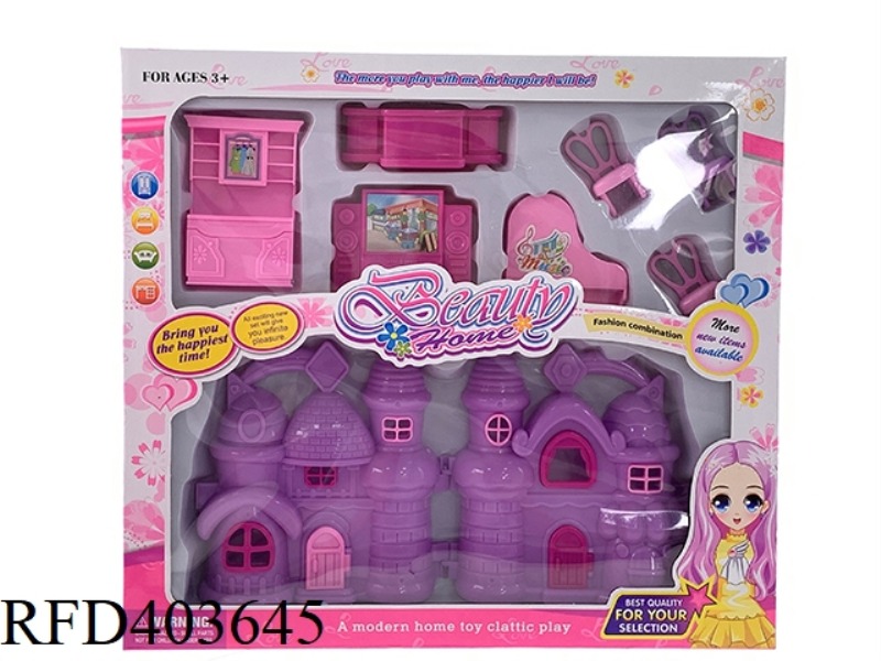DIY BOY AND GIRL PLAY HOUSE VILLA FURNITURE