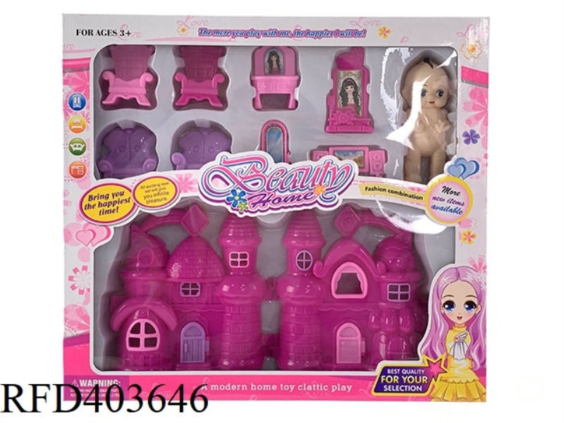 DIY BOY AND GIRL PLAY HOUSE VILLA FURNITURE