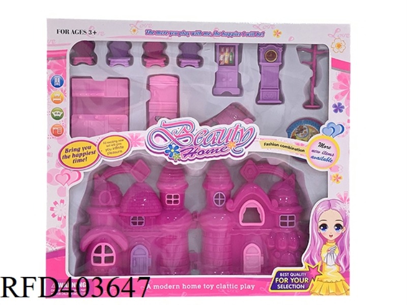 DIY BOY AND GIRL PLAY HOUSE VILLA FURNITURE