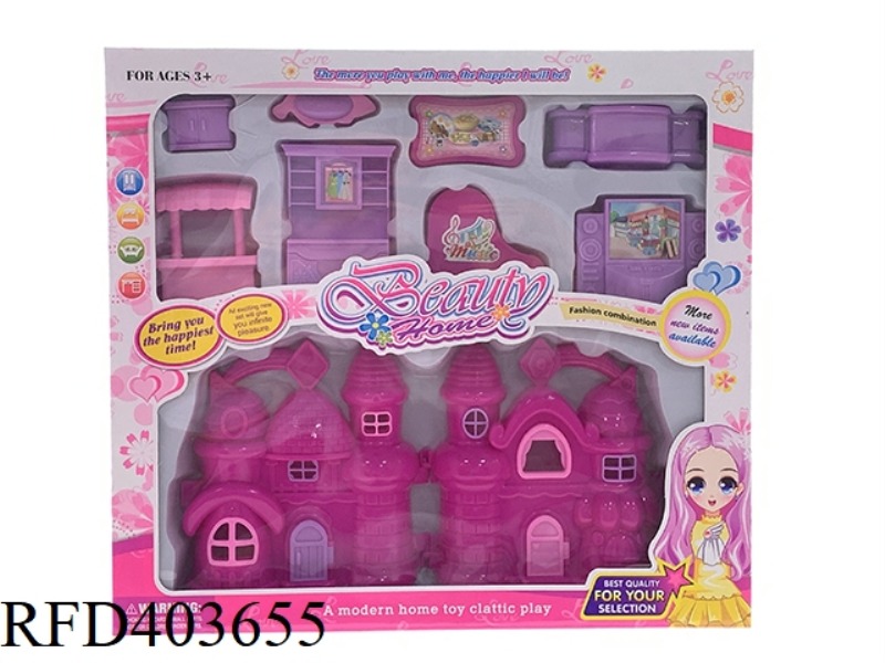 DIY BOY AND GIRL PLAY HOUSE VILLA FURNITURE