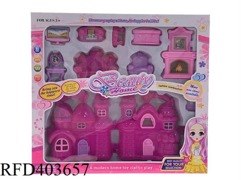 DIY BOY AND GIRL PLAY HOUSE VILLA FURNITURE