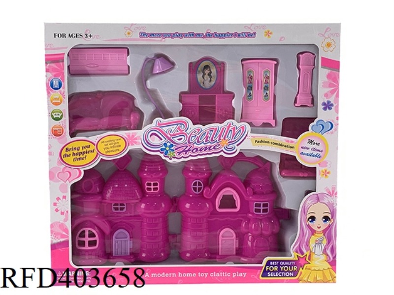 DIY BOY AND GIRL PLAY HOUSE VILLA FURNITURE