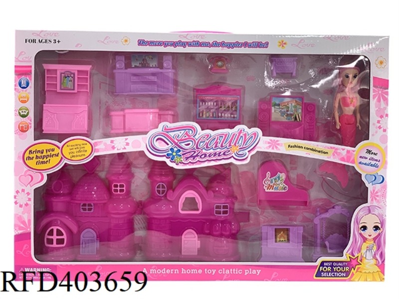DIY BOY AND GIRL PLAY HOUSE VILLA FURNITURE